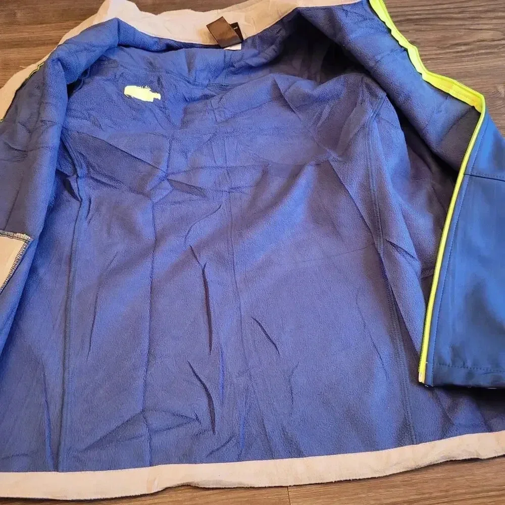 The North Face Boys Windwall Full Zip Fleece Line XL 18-20 Polyester Jacket Blue